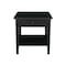 International Concepts Rectangle Spencer End Table, 24 W, 24 in L, 25 in H, Wood, Black OT46-8E - alternate 3